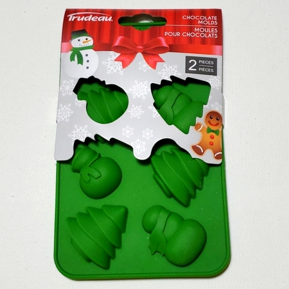 Chocolate Molds Christmas Themed By Trudeau 2 Pcs Set - Picture 5 of 14